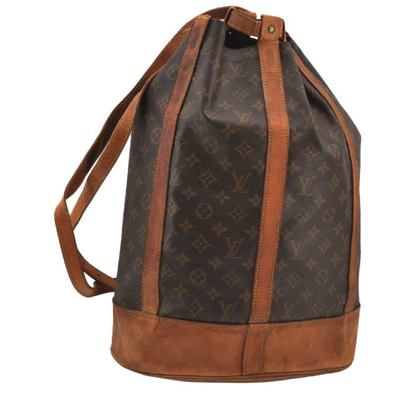 Authentic Louis Vuitton Monogram Randonnee GM Shoulder Bag M42244 LV 6214J