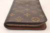 Authentic Louis Vuitton Monogram Porte Monnaie Zip Long Wallet M61727 LV 6214K