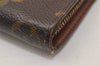 Authentic Louis Vuitton Monogram Porte Monnaie Zip Long Wallet M61727 LV 6214K