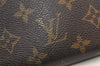 Authentic Louis Vuitton Monogram Porte Monnaie Zip Long Wallet M61727 LV 6214K