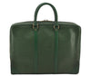 Authentic Louis Vuitton Epi Porte Documents Voyage Briefcase M54474 Green  6216J