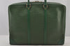 Authentic Louis Vuitton Epi Porte Documents Voyage Briefcase M54474 Green  6216J