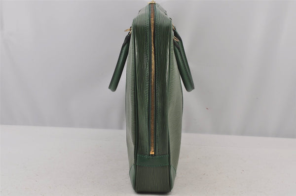 Authentic Louis Vuitton Epi Porte Documents Voyage Briefcase M54474 Green  6216J
