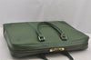 Authentic Louis Vuitton Epi Porte Documents Voyage Briefcase M54474 Green  6216J