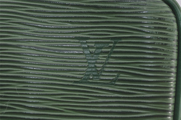 Authentic Louis Vuitton Epi Porte Documents Voyage Briefcase M54474 Green  6216J