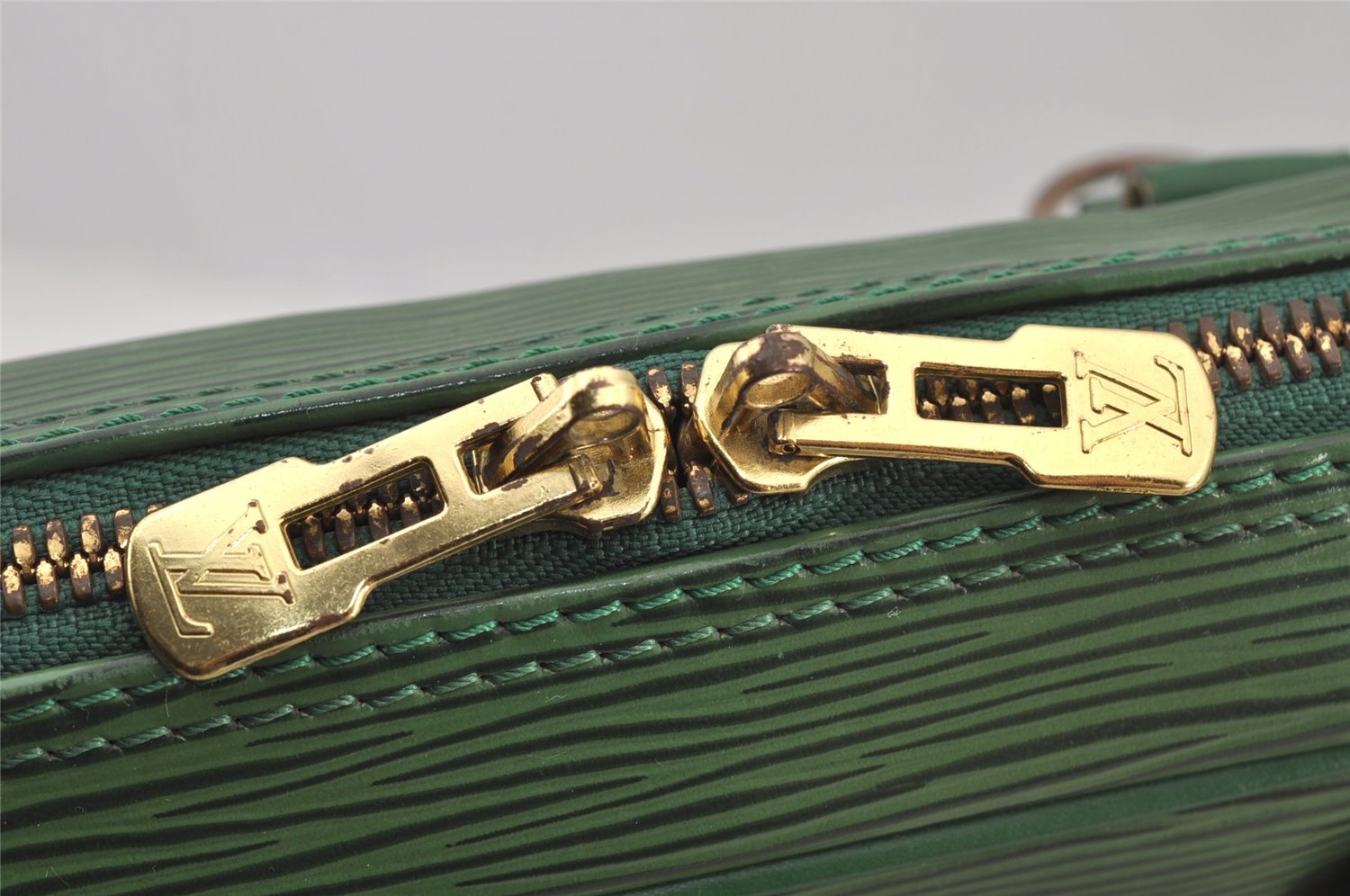 Authentic Louis Vuitton Epi Porte Documents Voyage Briefcase M54474 Green  6216J