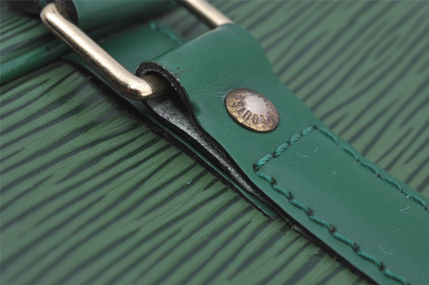 Authentic Louis Vuitton Epi Porte Documents Voyage Briefcase M54474 Green  6216J