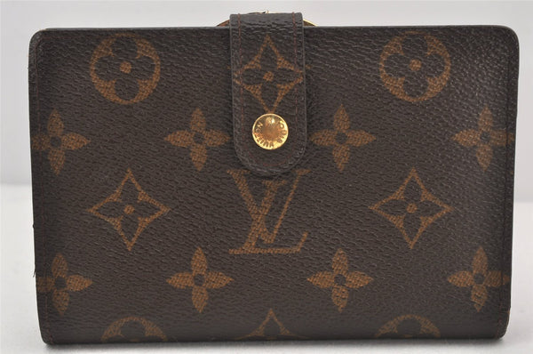 Auth Louis Vuitton Monogram Porte Monnaie Billets Viennois M61663 Wallet 6216K