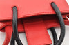 Authentic BALENCIAGA Shopping Shoulder Cross Body Bag Leather 593826 Red 6217I