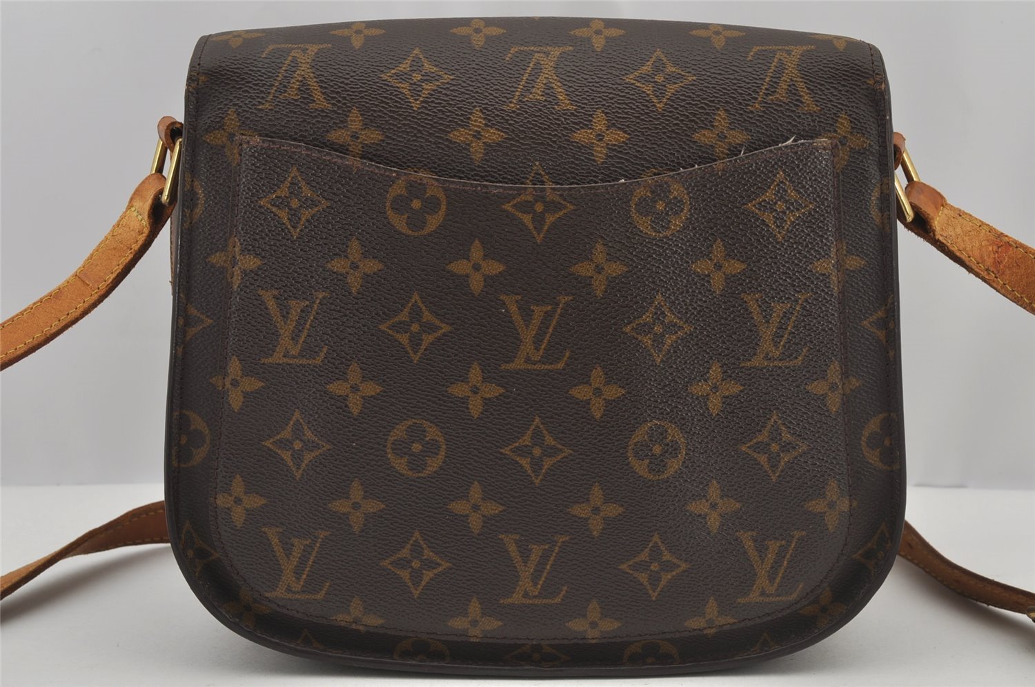 Authentic Louis Vuitton Monogram Saint Cloud GM M51242 Shoulder Cross Bag 6218J