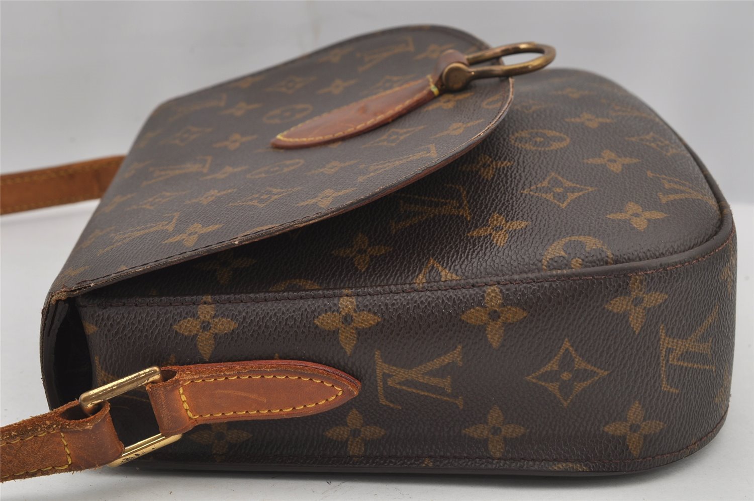 Authentic Louis Vuitton Monogram Saint Cloud GM M51242 Shoulder Cross Bag 6218J
