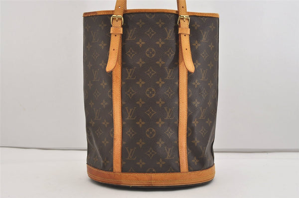Authentic Louis Vuitton Monogram Bucket GM Shoulder Tote Bag M42236 LV 6219J