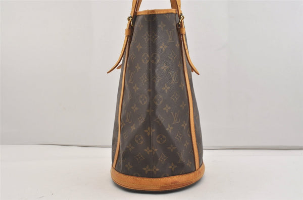 Authentic Louis Vuitton Monogram Bucket GM Shoulder Tote Bag M42236 LV 6219J