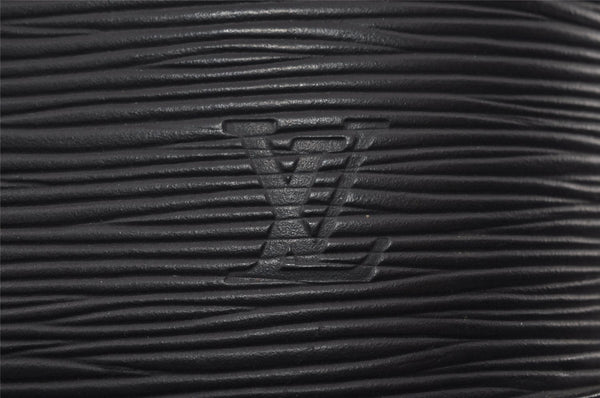 Authentic Louis Vuitton Epi Alma PM Hand Bag Black M40302 LV 6220I