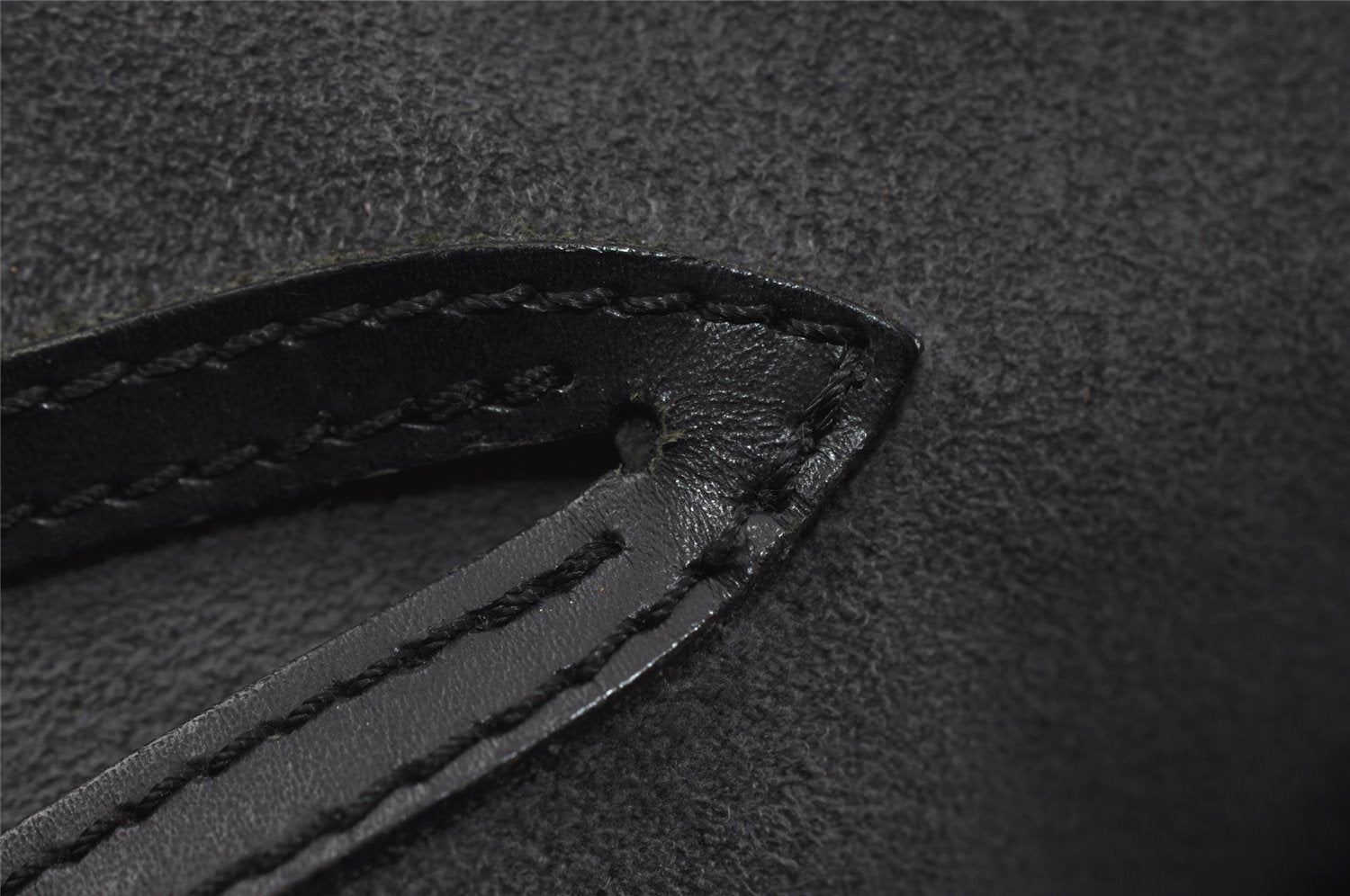 Authentic Louis Vuitton Epi Alma PM Hand Bag Black M40302 LV 6220I