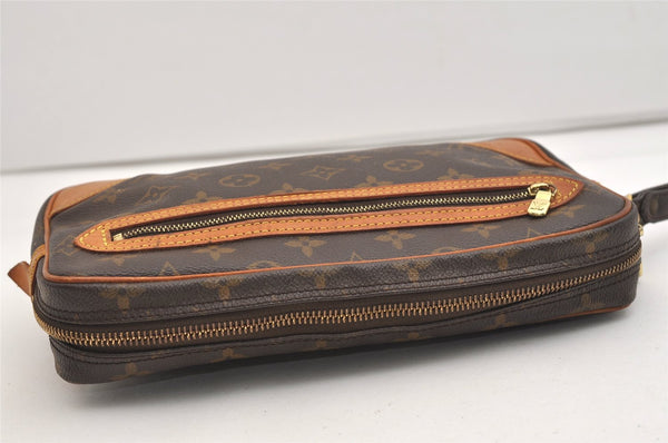 Authentic Louis Vuitton Monogram Marly Dragonne GM M51825 Clutch Hand Bag 6220J