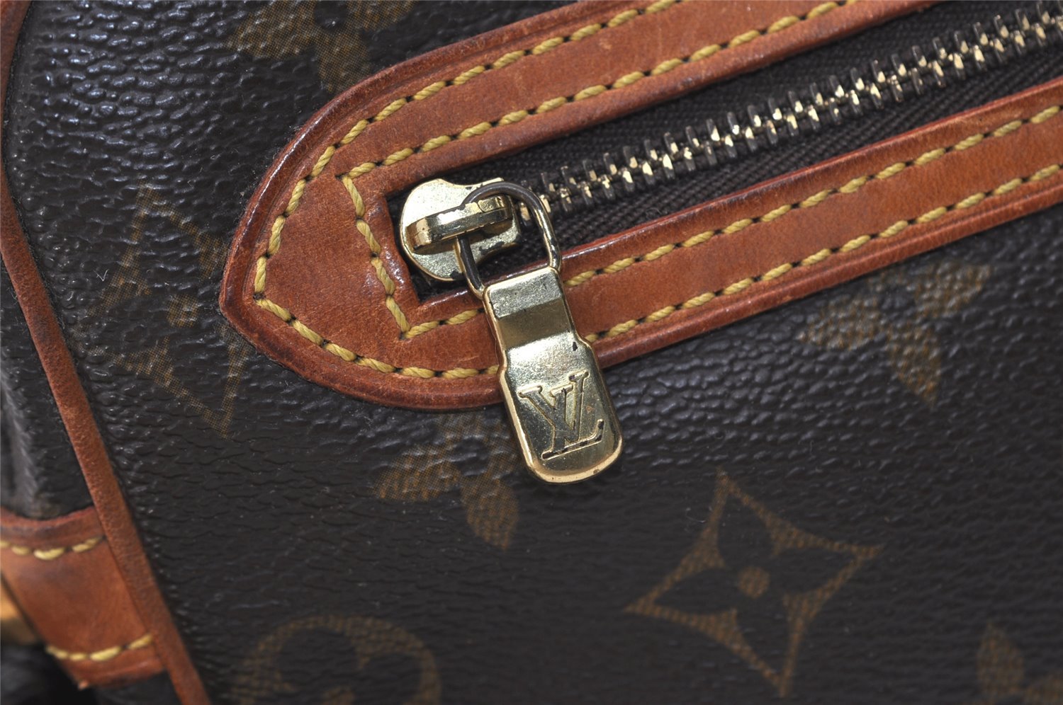 Authentic Louis Vuitton Monogram Marly Dragonne GM M51825 Clutch Hand Bag 6220J