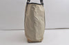 Authentic PRADA Vintage Nylon Tessuto Leather Shoulder Tote Bag Beige 6220K