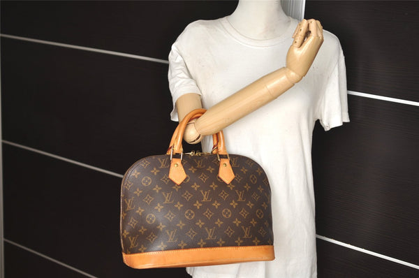 Authentic Louis Vuitton Monogram Alma Hand Bag Purse M51130 LV 6221I