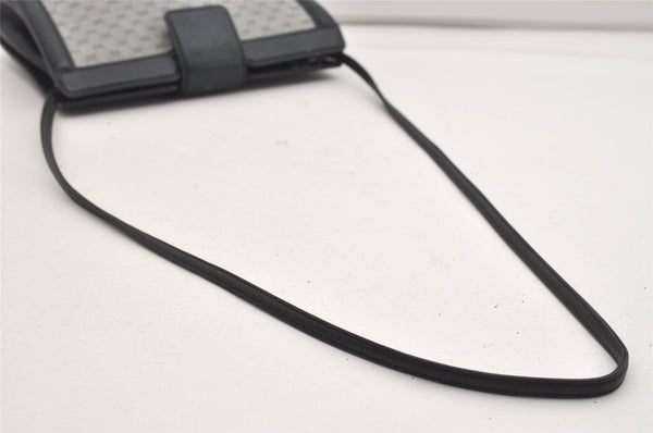 Authentic GUCCI Micro GG PVC Leather Shoulder Cross Body Bag Navy Junk 6222J