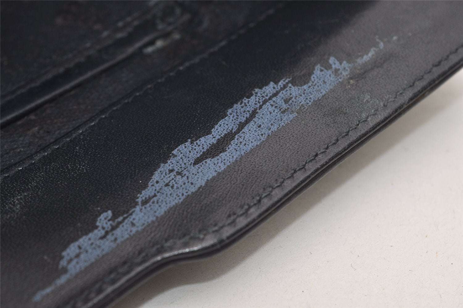 Authentic GUCCI Micro GG PVC Leather Shoulder Cross Body Bag Navy Junk 6222J