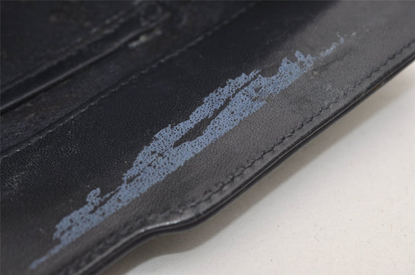 Authentic GUCCI Micro GG PVC Leather Shoulder Cross Body Bag Navy Junk 6222J