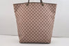 Authentic GUCCI Vintage Shoulder Tote Bag GG Canvas Leather 0021097 Brown 6223J