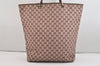 Authentic GUCCI Vintage Shoulder Tote Bag GG Canvas Leather 0021097 Brown 6223J