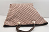 Authentic GUCCI Vintage Shoulder Tote Bag GG Canvas Leather 0021097 Brown 6223J