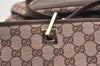 Authentic GUCCI Vintage Shoulder Tote Bag GG Canvas Leather 0021097 Brown 6223J