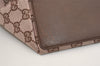 Authentic GUCCI Vintage Shoulder Tote Bag GG Canvas Leather 0021097 Brown 6223J