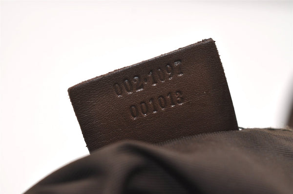 Authentic GUCCI Vintage Shoulder Tote Bag GG Canvas Leather 0021097 Brown 6223J