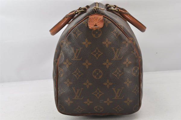 Authentic Louis Vuitton Monogram Speedy 30 Hand Boston Bag M41526 LV 6223K