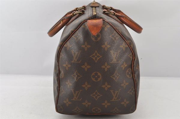 Authentic Louis Vuitton Monogram Speedy 30 Hand Boston Bag M41526 LV 6223K