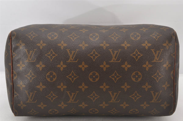 Authentic Louis Vuitton Monogram Speedy 30 Hand Boston Bag M41526 LV 6223K