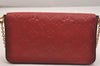 Auth Louis Vuitton Monogram Empreinte Pochette Felice Shoulder Bag Red LV 6224J