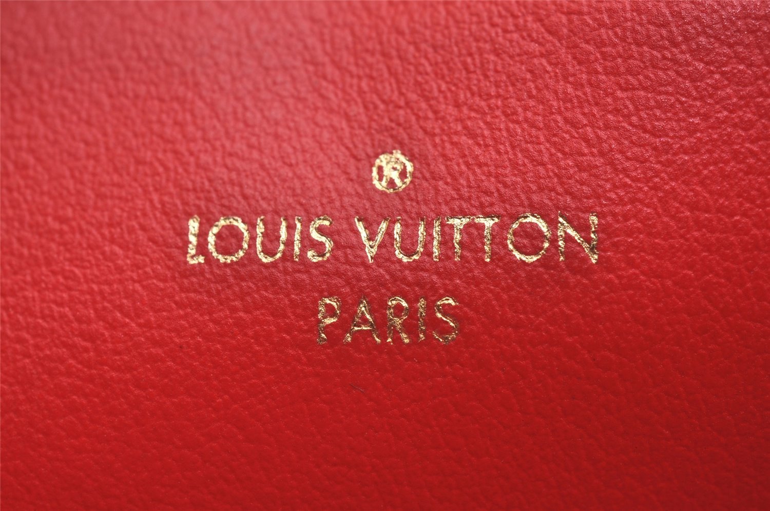 Auth Louis Vuitton Monogram Empreinte Pochette Felice Shoulder Bag Red LV 6224J