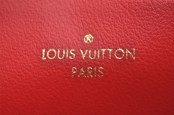 Auth Louis Vuitton Monogram Empreinte Pochette Felice Shoulder Bag Red LV 6224J