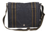 Authentic HERMES Fourre Tout Bassus PM Shoulder Cross Bag Canvas Navy Blue 6225K