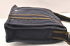 Authentic HERMES Fourre Tout Bassus PM Shoulder Cross Bag Canvas Navy Blue 6225K