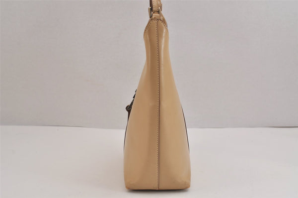 Authentic GUCCI Jackie Shoulder Bag Purse Leather 0013875 Beige 6226J