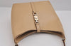 Authentic GUCCI Jackie Shoulder Bag Purse Leather 0013875 Beige 6226J