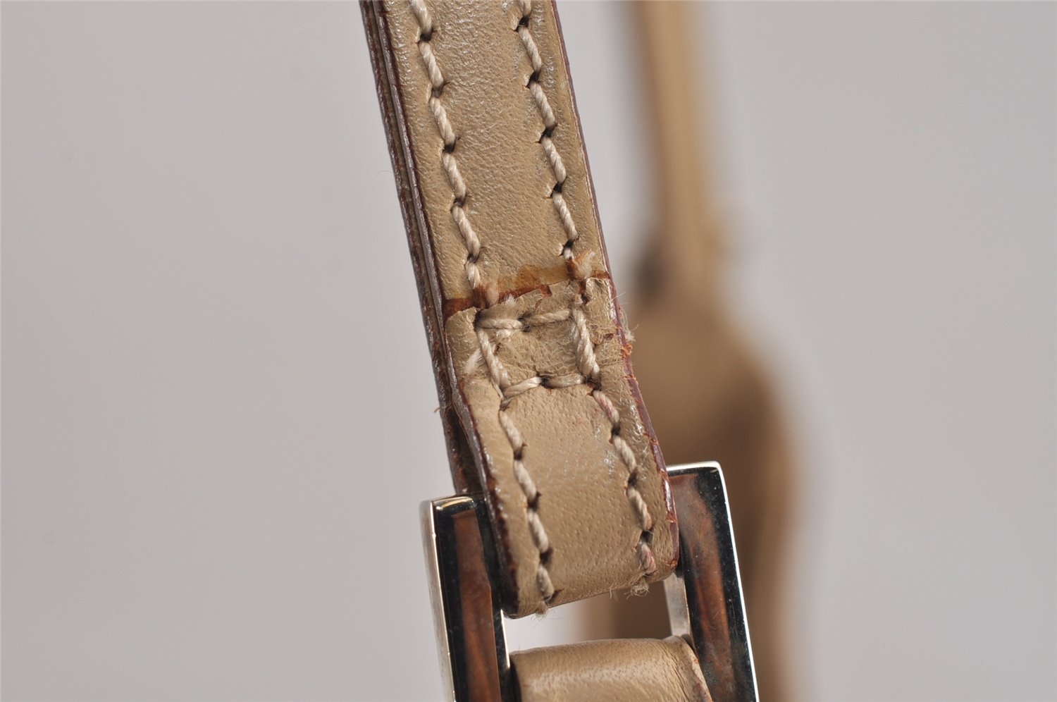 Authentic GUCCI Jackie Shoulder Bag Purse Leather 0013875 Beige 6226J