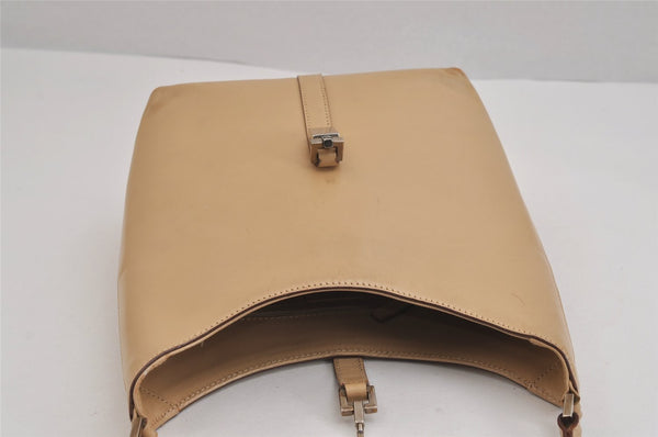 Authentic GUCCI Jackie Shoulder Bag Purse Leather 0013875 Beige 6226J