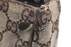 Authentic GUCCI Hand Bag Pouch Purse GG Canvas Leather 106644 Brown 6227K