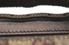 Authentic GUCCI Hand Bag Pouch Purse GG Canvas Leather 106644 Brown 6227K