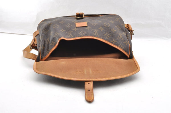 Authentic Louis Vuitton Monogram Saumur 30 Shoulder Cross Bag M42256 LV 6228I