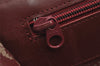 Authentic Cartier Must de Cartier Leather Shoulder Bag Bordeaux Red Junk 6228J