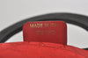 Authentic Christian Dior Lady Dior Cannage Nylon Hand Bag Black CD Junk 6231I