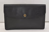 Authentic Louis Vuitton Epi Montaigne 27 Clutch Hand Bag Black M52652 LV 6231J
